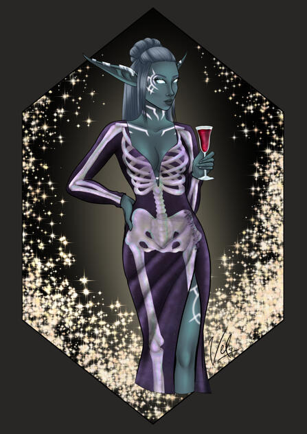 Spooky Bougie Skeleton